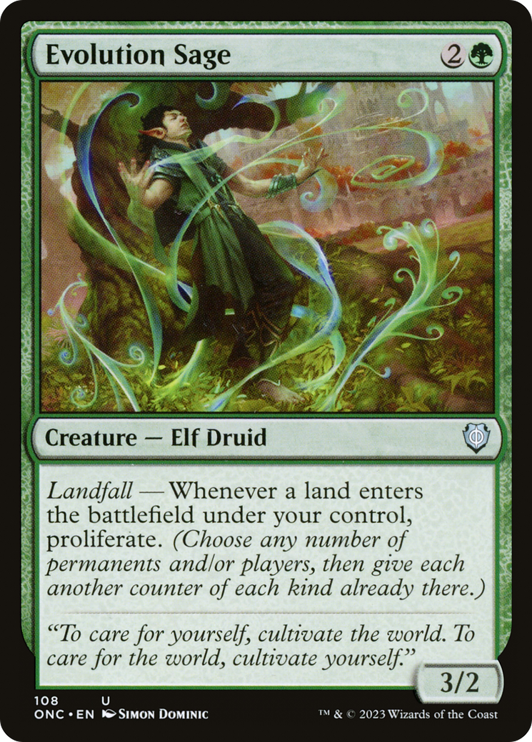 Evolution Sage [Phyrexia: All Will Be One Commander] | Grognard Games