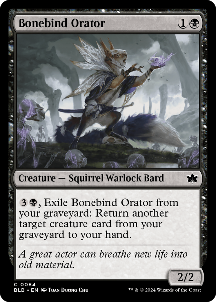 Bonebind Orator [Bloomburrow] | Grognard Games