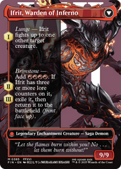 Clive, Ifrit's Dominant // Ifrit, Warden of Inferno (FIN-385) - FINAL FANTASY: (enchantment) (Borderless) Foil | Grognard Games
