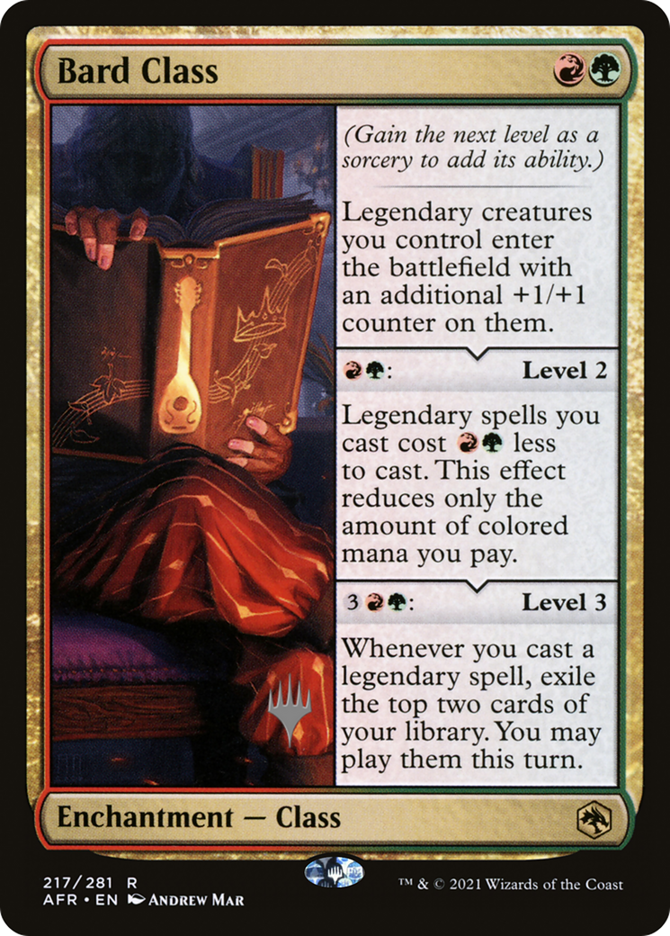 Bard Class (Promo Pack) [Dungeons & Dragons: Adventures in the Forgotten Realms Promos] | Grognard Games