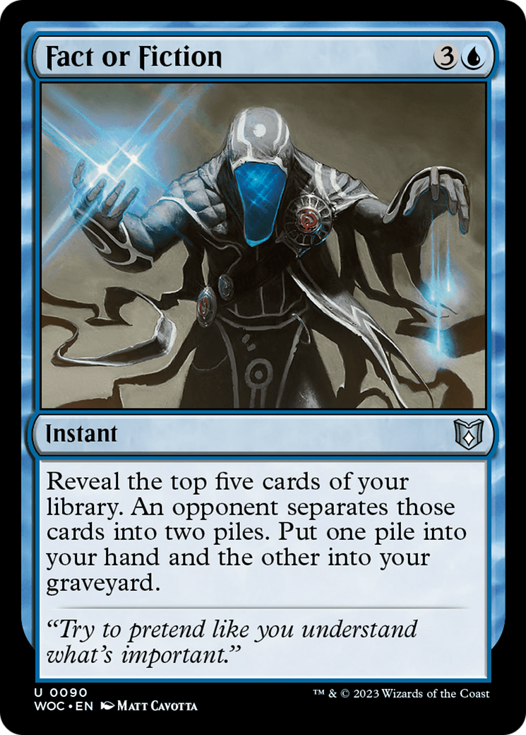 Fact or Fiction [Wilds of Eldraine Commander] | Grognard Games