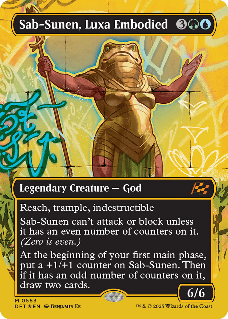 Sab-Sunen, Luxa Embodied (Borderless) (First-Place Foil) [Aetherdrift] | Grognard Games