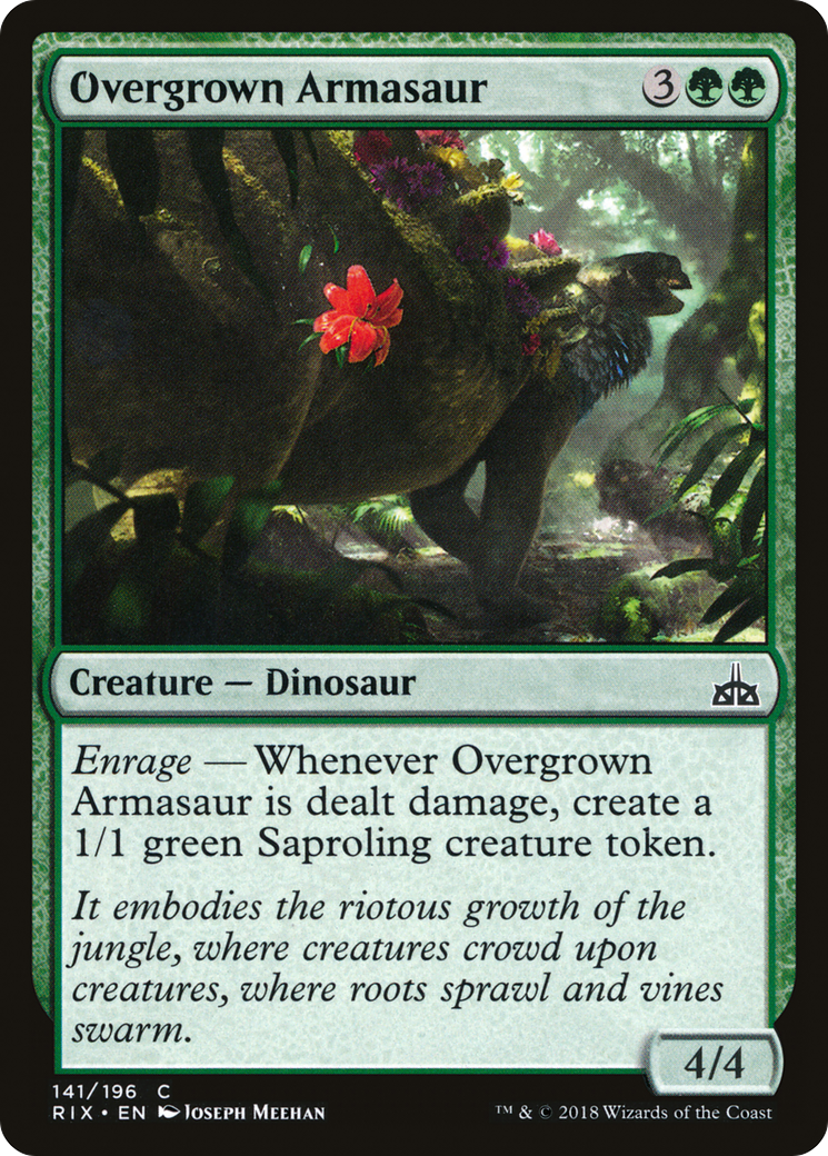 Overgrown Armasaur [Rivals of Ixalan] | Grognard Games