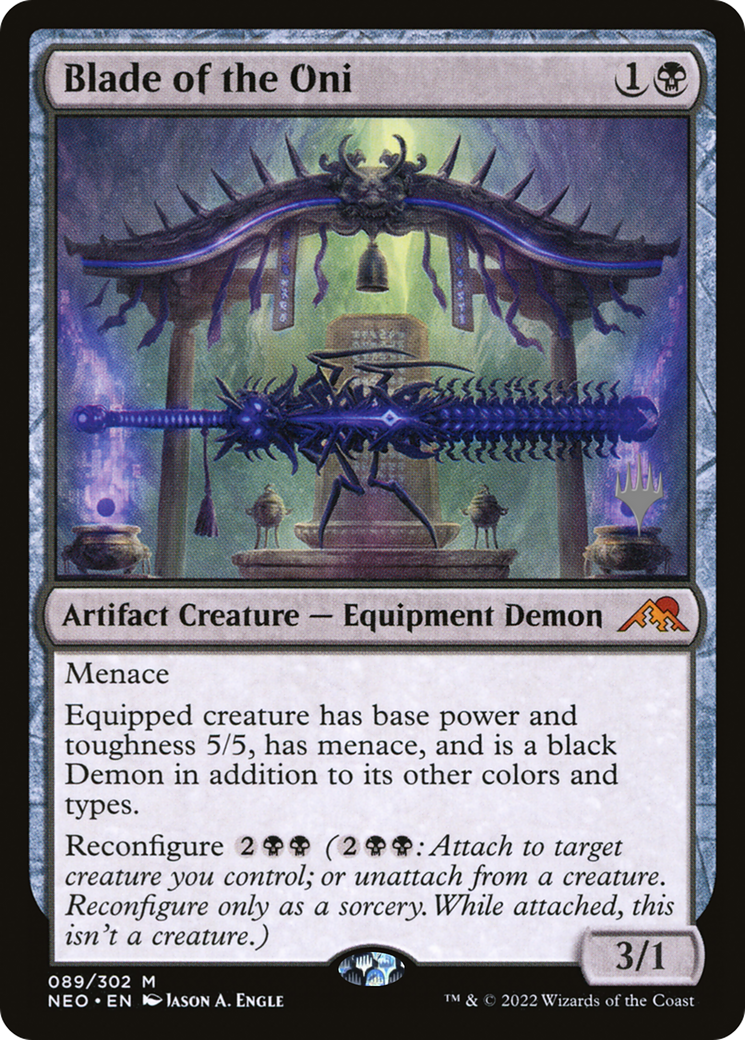 Blade of the Oni (Promo Pack) [Kamigawa: Neon Dynasty Promos] | Grognard Games