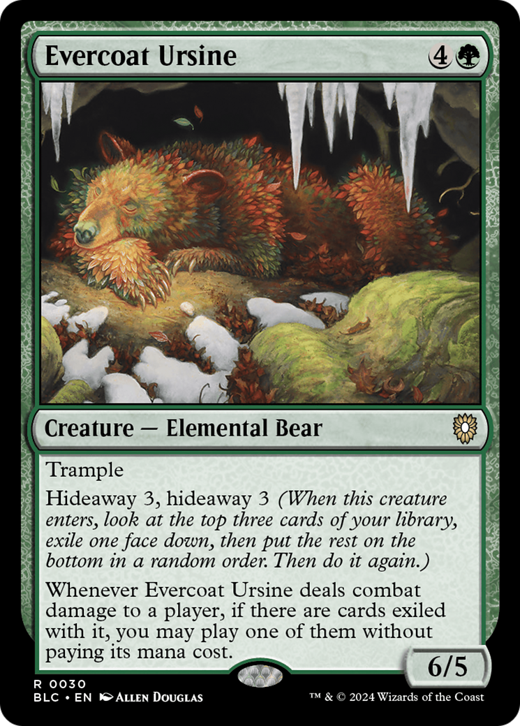 Evercoat Ursine [Bloomburrow Commander] | Grognard Games