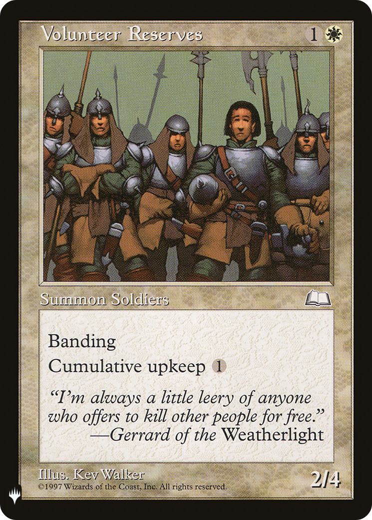Volunteer Reserves [Mystery Booster] | Grognard Games