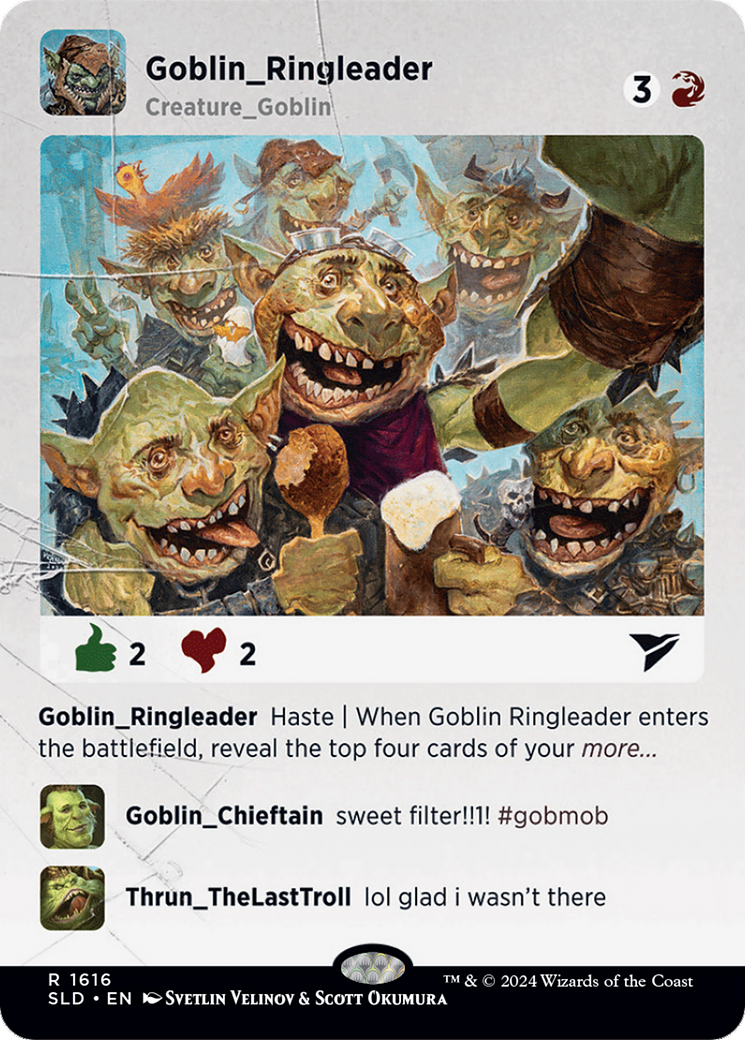 Goblin Ringleader (SLD-1616) - Secret Lair Drop (Borderless) Foil | Grognard Games