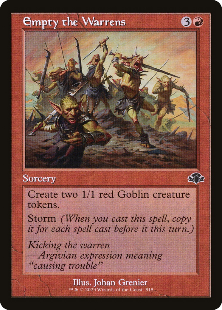Empty the Warrens (Retro) [Dominaria Remastered] | Grognard Games