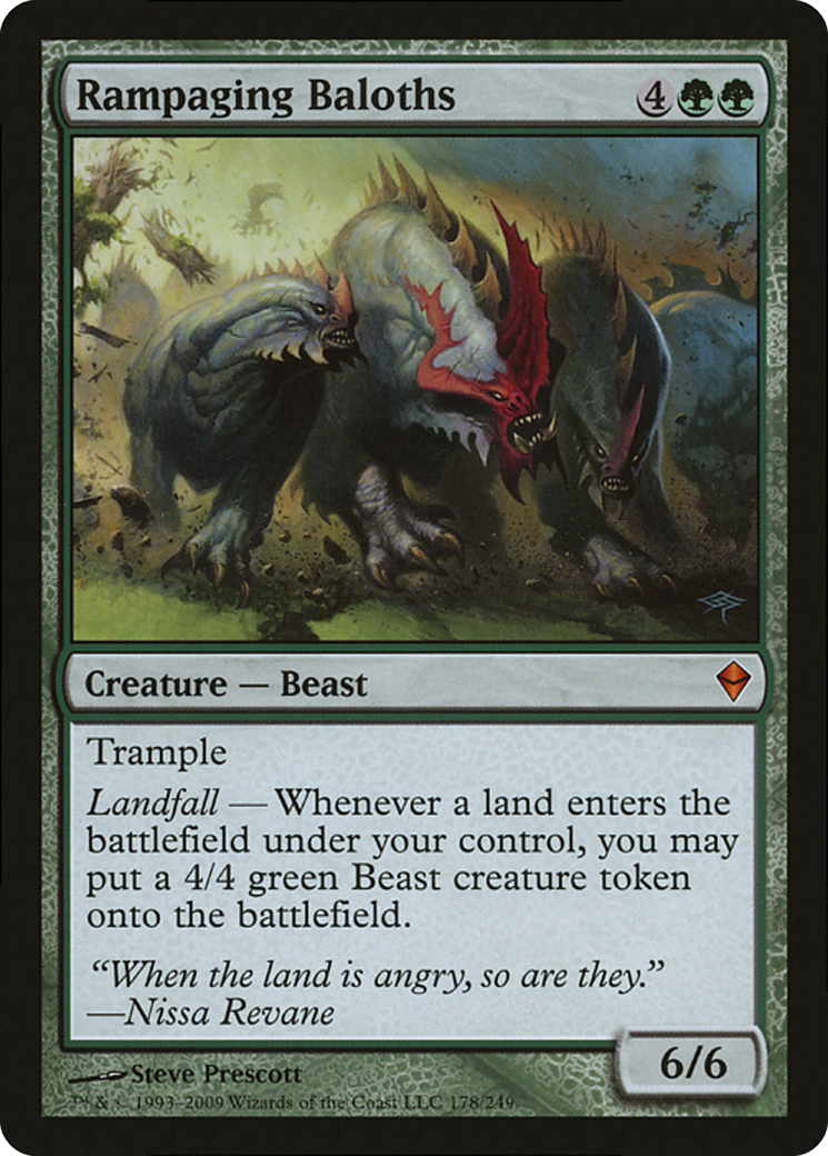 Rampaging Baloths (Zendikar) (Oversized) [Oversize Cards] | Grognard Games