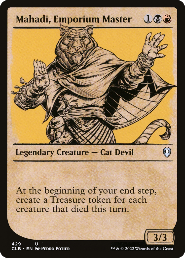 Mahadi, Emporium Master (Showcase) [Commander Legends: Battle for Baldur's Gate] | Grognard Games