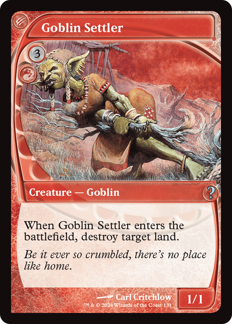 Goblin Settler (Future Sight) [Mystery Booster 2] | Grognard Games
