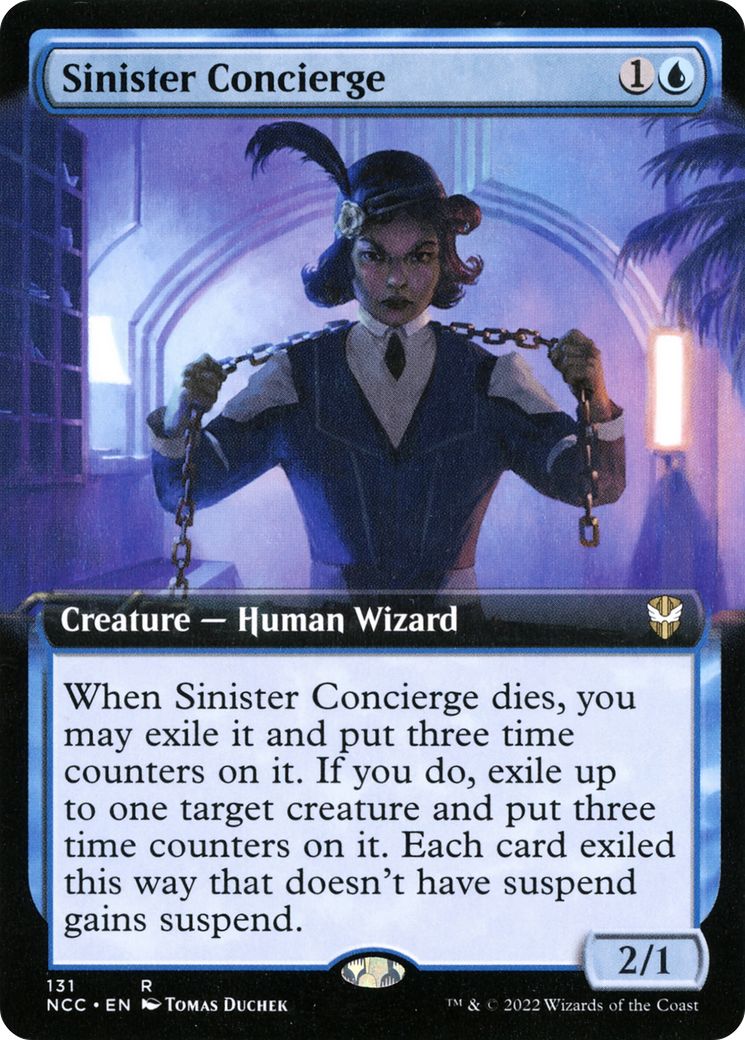 Sinister Concierge (Extended Art) [Streets of New Capenna Commander] | Grognard Games