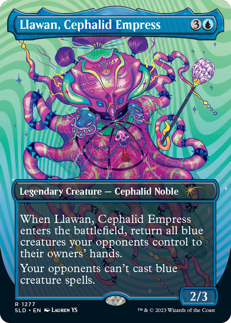 Llawan, Cephalid Empress (Borderless) [Secret Lair Drop Series] | Grognard Games