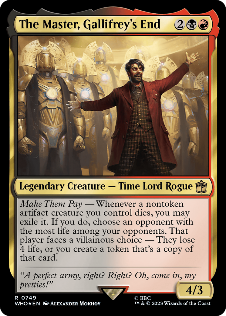 The Master, Gallifrey's End (Surge Foil) [Doctor Who] | Grognard Games