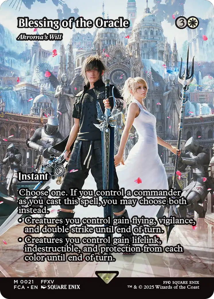 Blessing of the Oracle - Akroma's Will (Showcase) (FCA-021) - FINAL FANTASY: Through the Ages Foil | Grognard Games