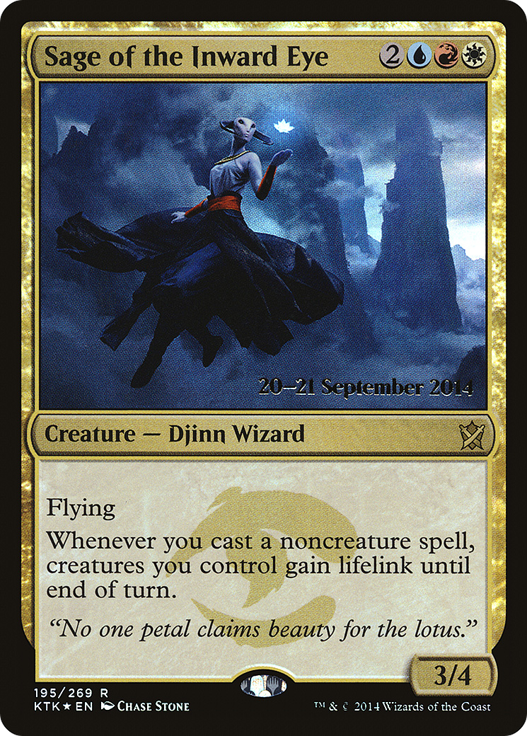 Sage of the Inward Eye  [Khans of Tarkir Prerelease Promos] | Grognard Games