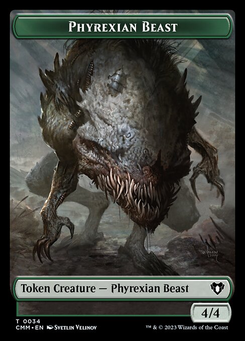 Eldrazi Scion // Phyrexian Beast Double-Sided Token [Commander Masters Tokens] | Grognard Games