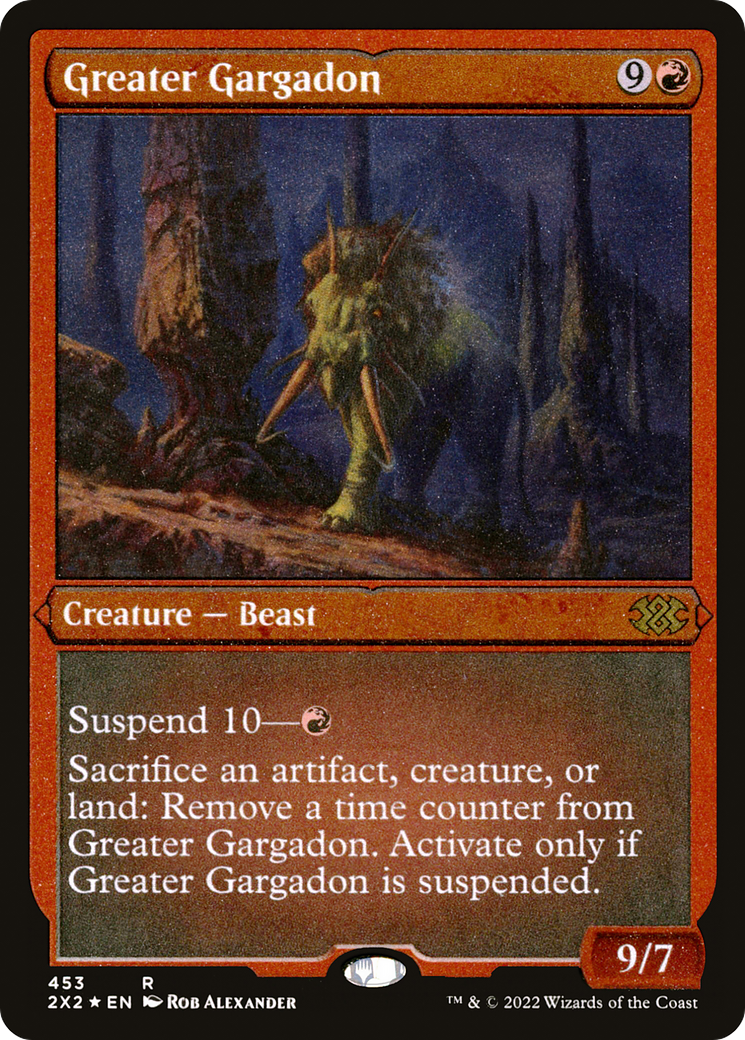 Greater Gargadon (Foil Etched) (2X2-453) - Double Masters 2022 Foil | Grognard Games