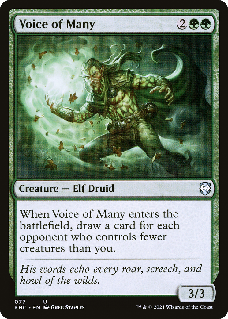 Voice of Many [Kaldheim Commander] | Grognard Games