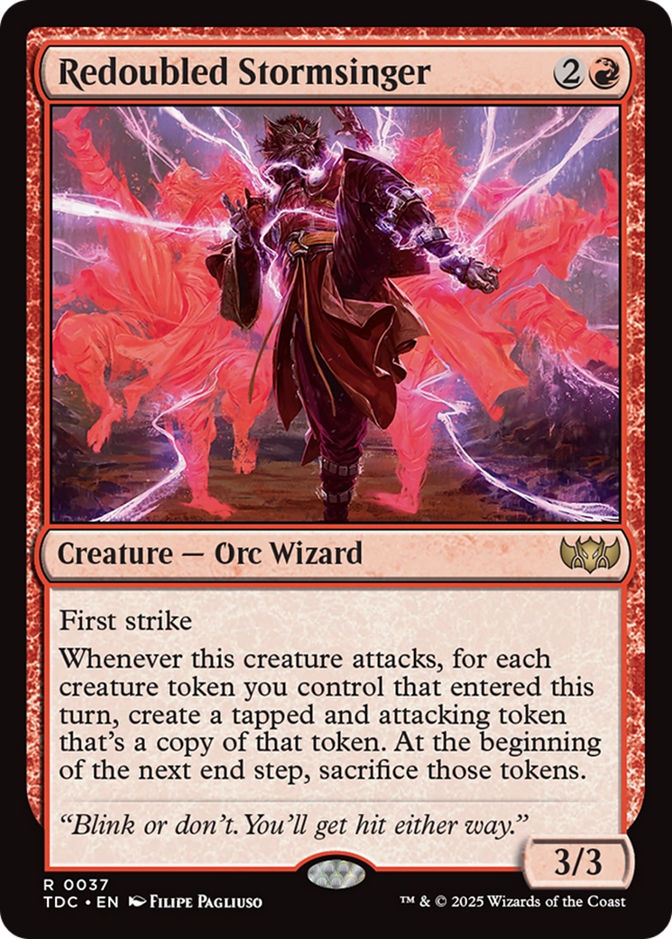 Redoubled Stormsinger [Tarkir: Dragonstorm Commander] | Grognard Games