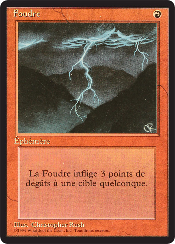 Lightning Bolt [Foreign Black Border] | Grognard Games