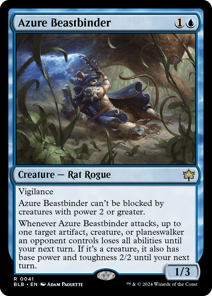 Azure Beastbinder [Bloomburrow] | Grognard Games