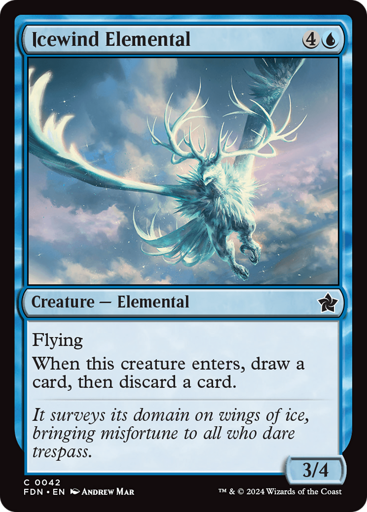 Icewind Elemental [Foundations] | Grognard Games