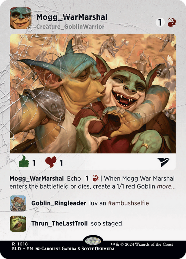 Mogg War Marshal (SLD-1618) - Secret Lair Drop (Borderless) Foil | Grognard Games