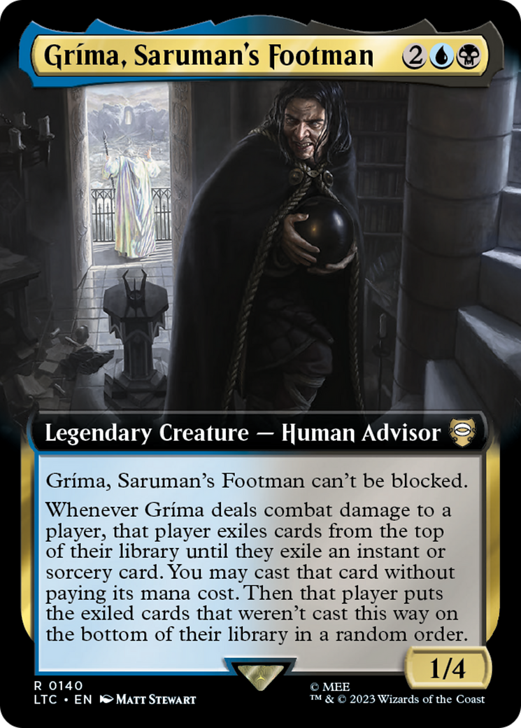 Grima, Saruman's Footman (Extended Art) [The Lord of the Rings: Tales of Middle-Earth Commander] | Grognard Games