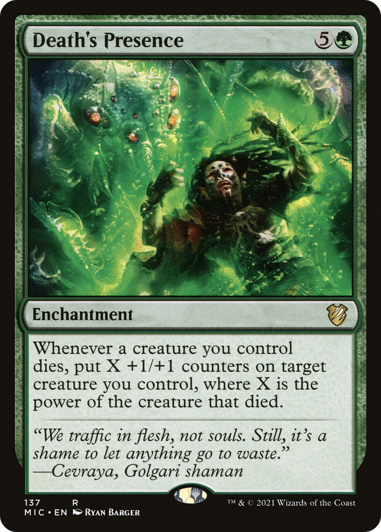Death's Presence [Innistrad: Midnight Hunt Commander] | Grognard Games