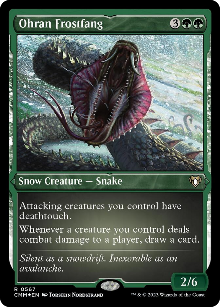 Ohran Frostfang (Foil Etched) [Commander Masters] | Grognard Games