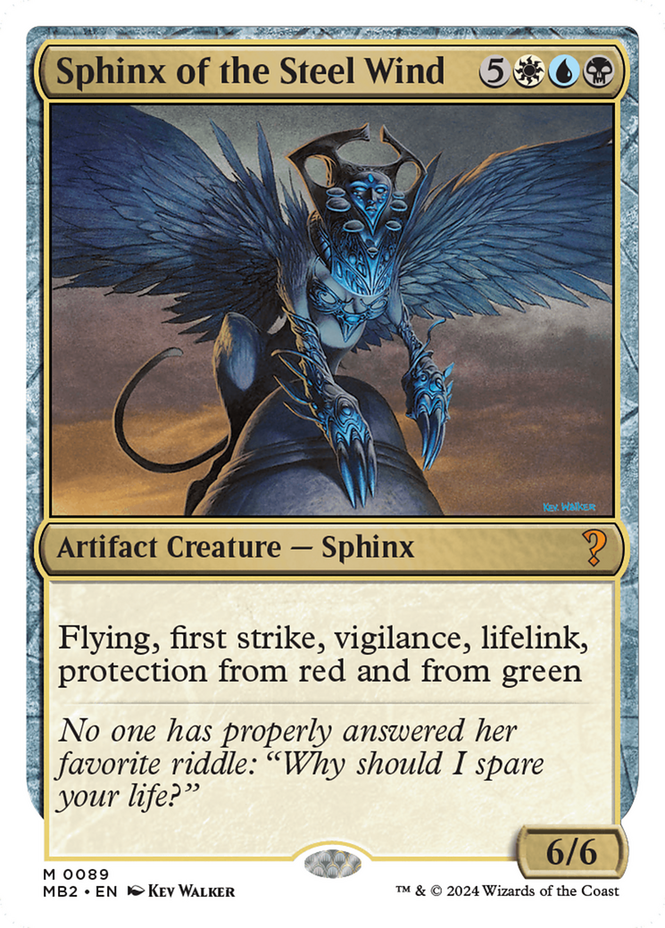 Sphinx of the Steel Wind (White Border) [Mystery Booster 2] | Grognard Games