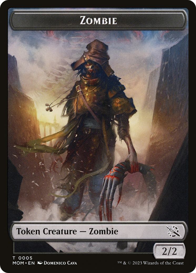 Treasure (21) // Zombie Double-Sided Token [March of the Machine Tokens] | Grognard Games