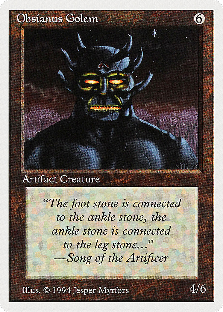 Obsianus Golem [Summer Magic / Edgar] | Grognard Games