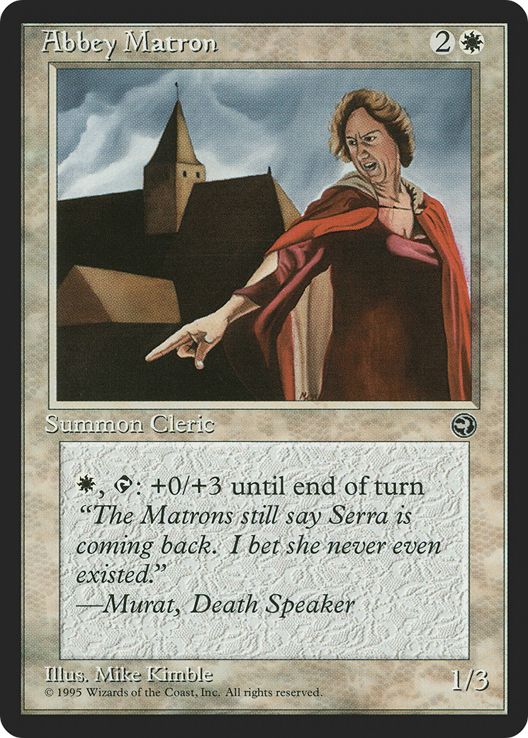 Abbey Matron (Murat Flavor Text) [Homelands] | Grognard Games