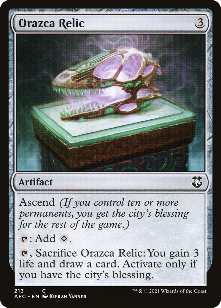 Orazca Relic [Dungeons & Dragons: Adventures in the Forgotten Realms Commander] | Grognard Games