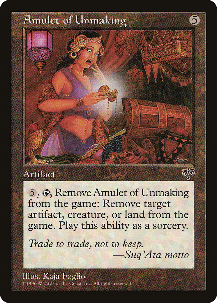 Amulet of Unmaking [Mirage] | Grognard Games