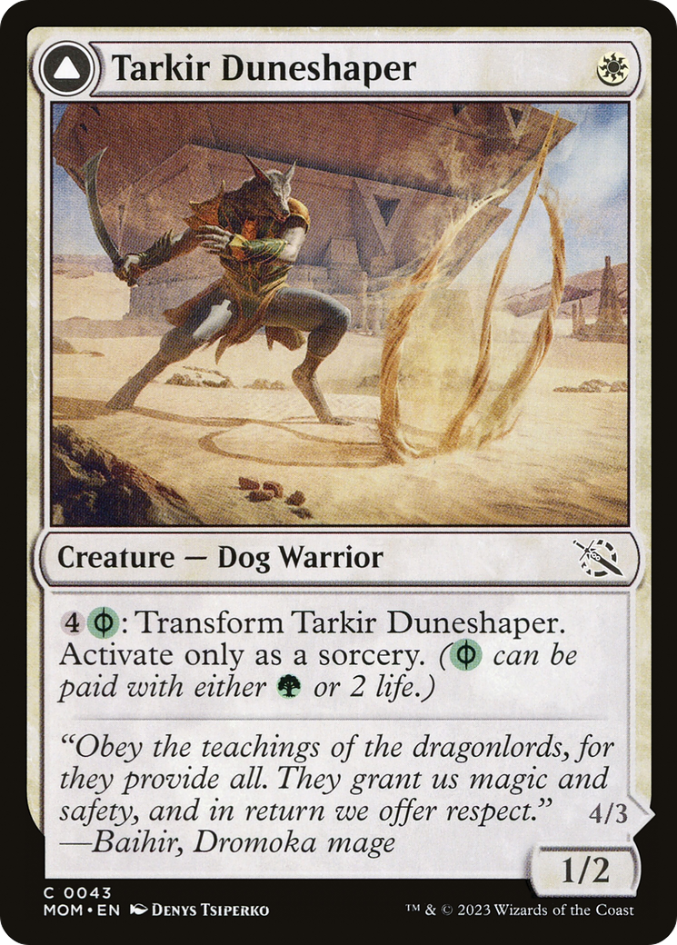 Tarkir Duneshaper // Burnished Dunestomper [March of the Machine] | Grognard Games