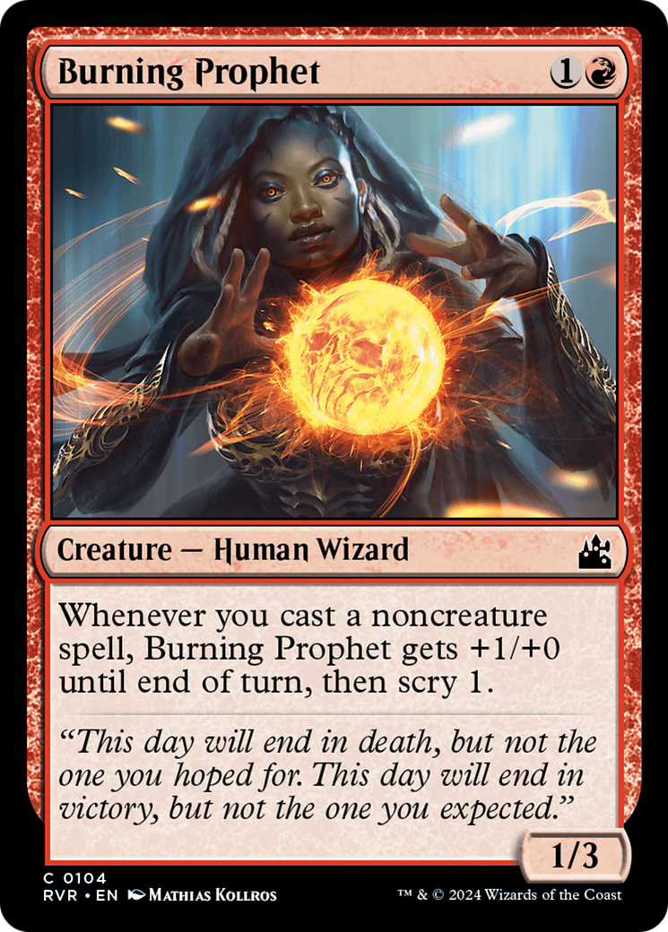 Burning Prophet [Ravnica Remastered] | Grognard Games
