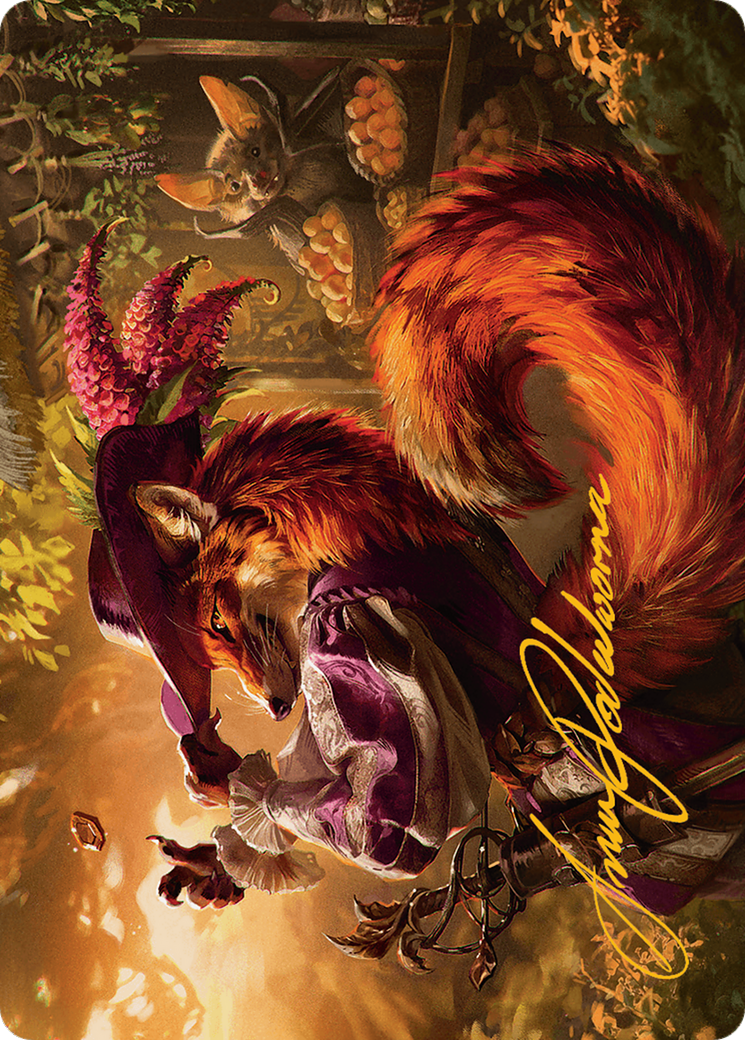 Mr. Foxglove Art Card (Gold-Stamped Signature) [Bloomburrow Art Series] | Grognard Games