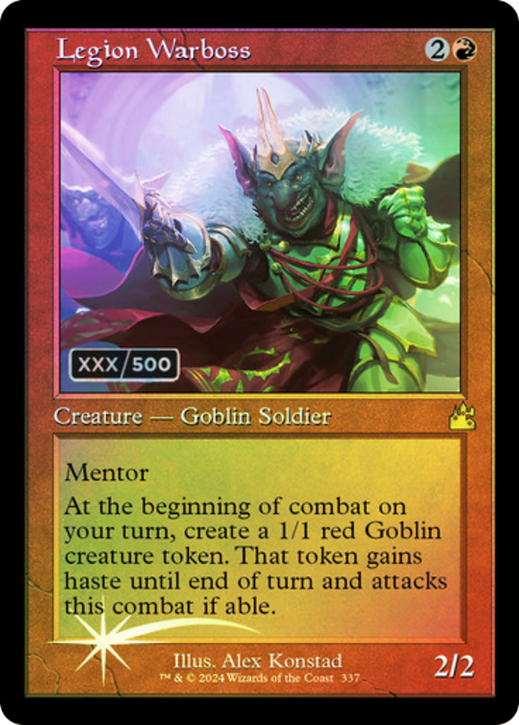 Legion Warboss (Retro) (Serialized) [Ravnica Remastered] | Grognard Games