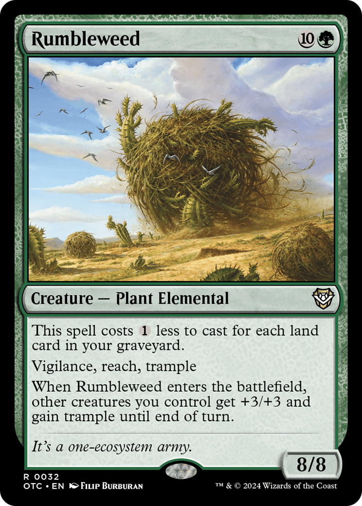 Rumbleweed [Outlaws of Thunder Junction Commander] | Grognard Games