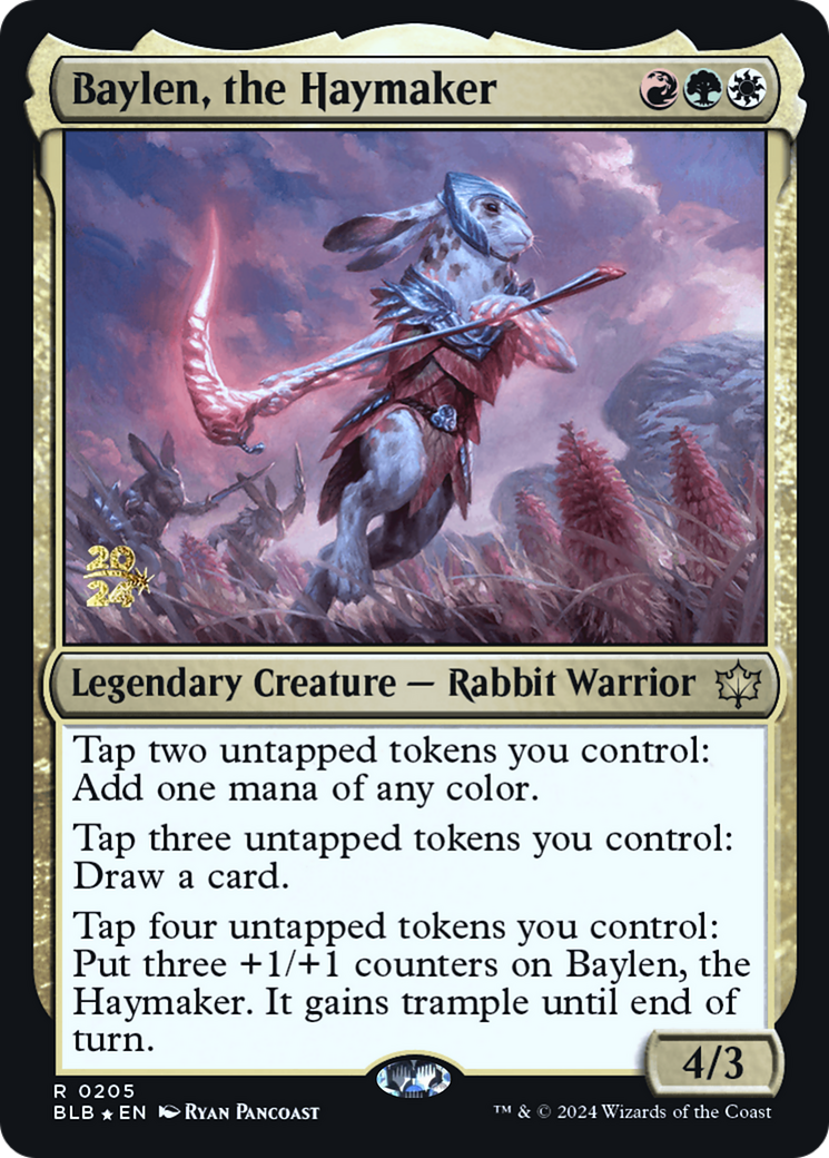 Baylen, the Haymaker [Bloomburrow Prerelease Promos] | Grognard Games