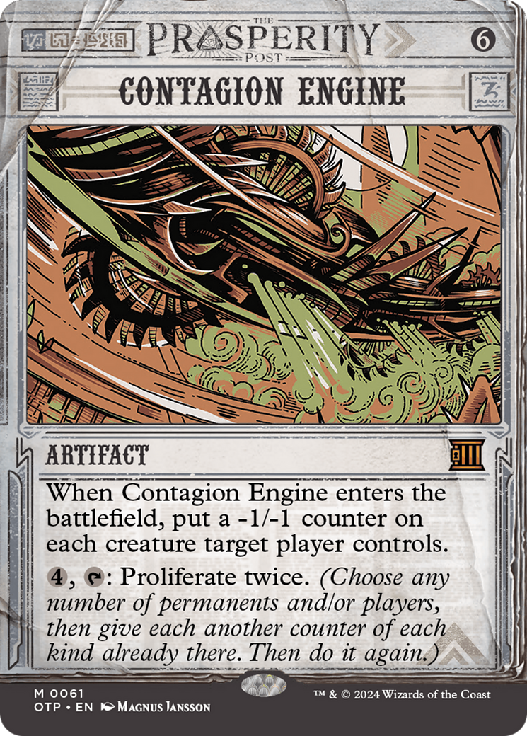 Contagion Engine [Outlaws of Thunder Junction: Breaking News] | Grognard Games