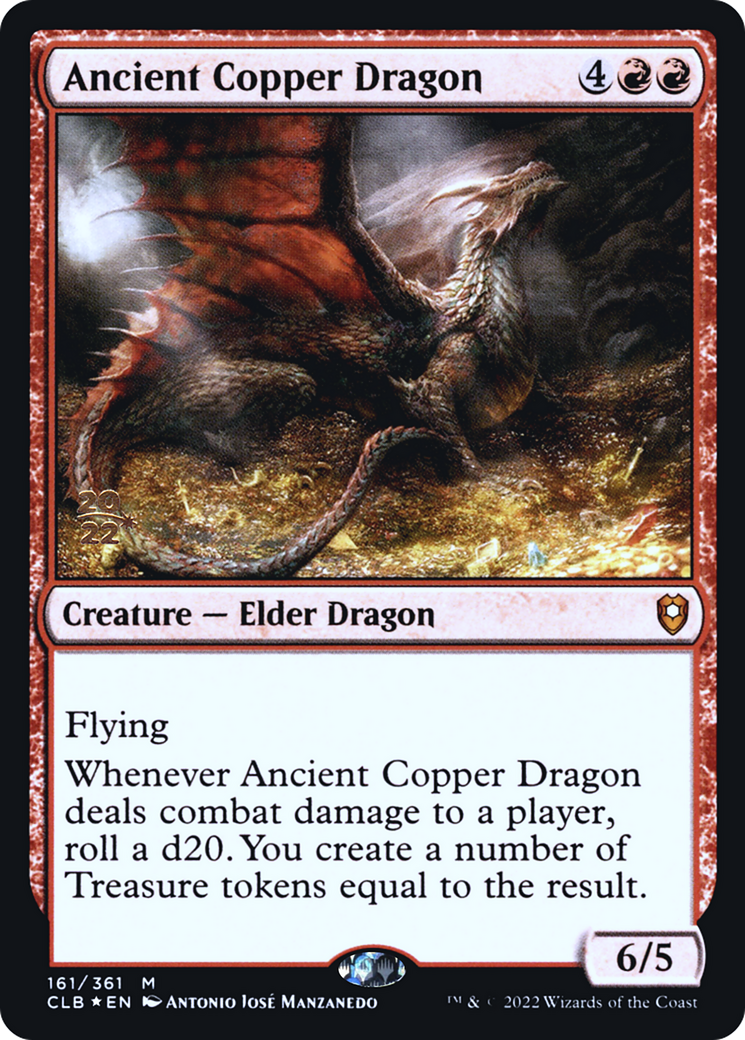 Ancient Copper Dragon [Commander Legends: Battle for Baldur's Gate Prerelease Promos] | Grognard Games