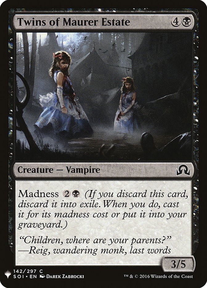 Twins of Maurer Estate [Mystery Booster] | Grognard Games