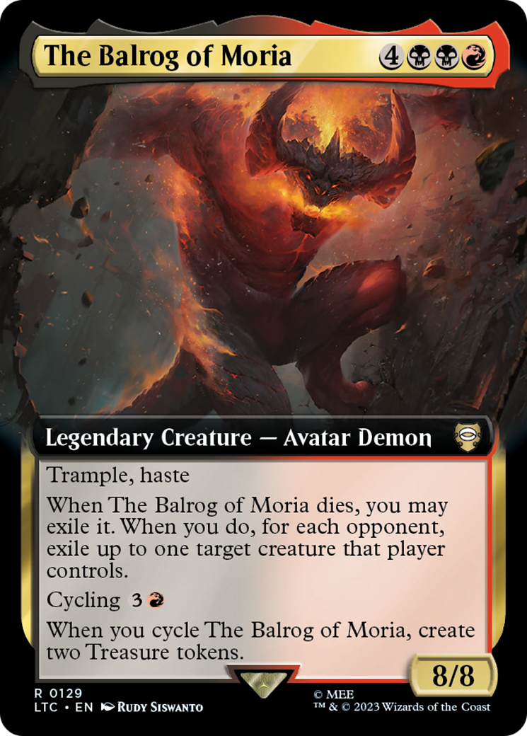 The Balrog of Moria (Extended Art) [The Lord of the Rings: Tales of Middle-Earth Commander] | Grognard Games