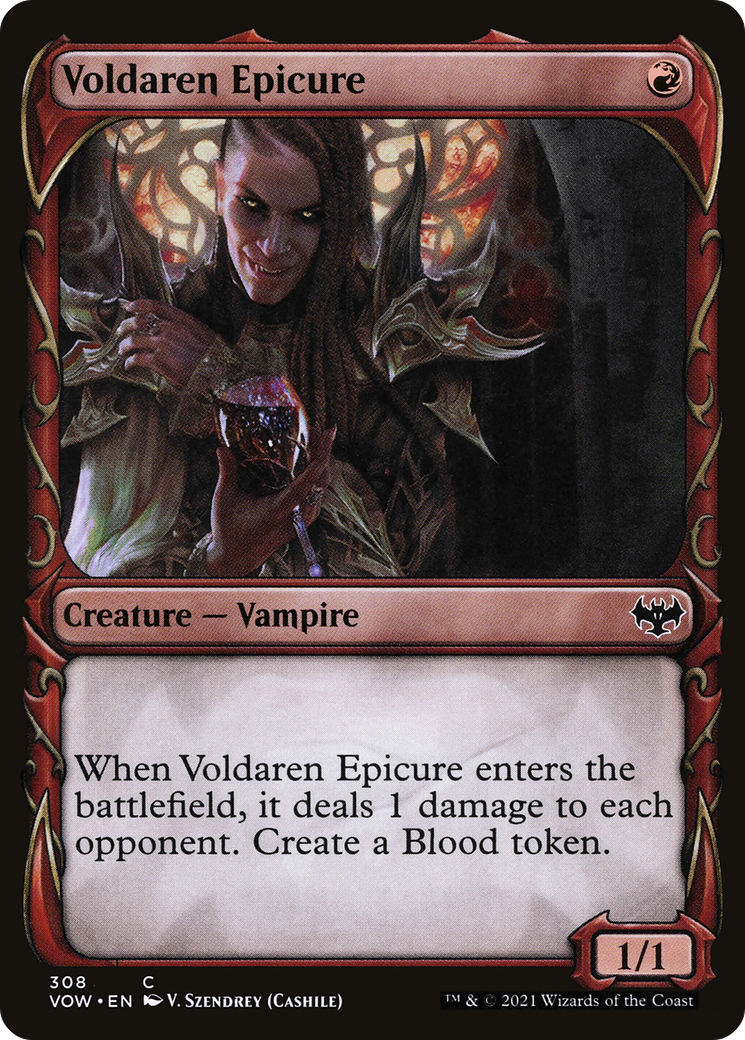 Voldaren Epicure (Showcase Fang Frame) [Innistrad: Crimson Vow] | Grognard Games
