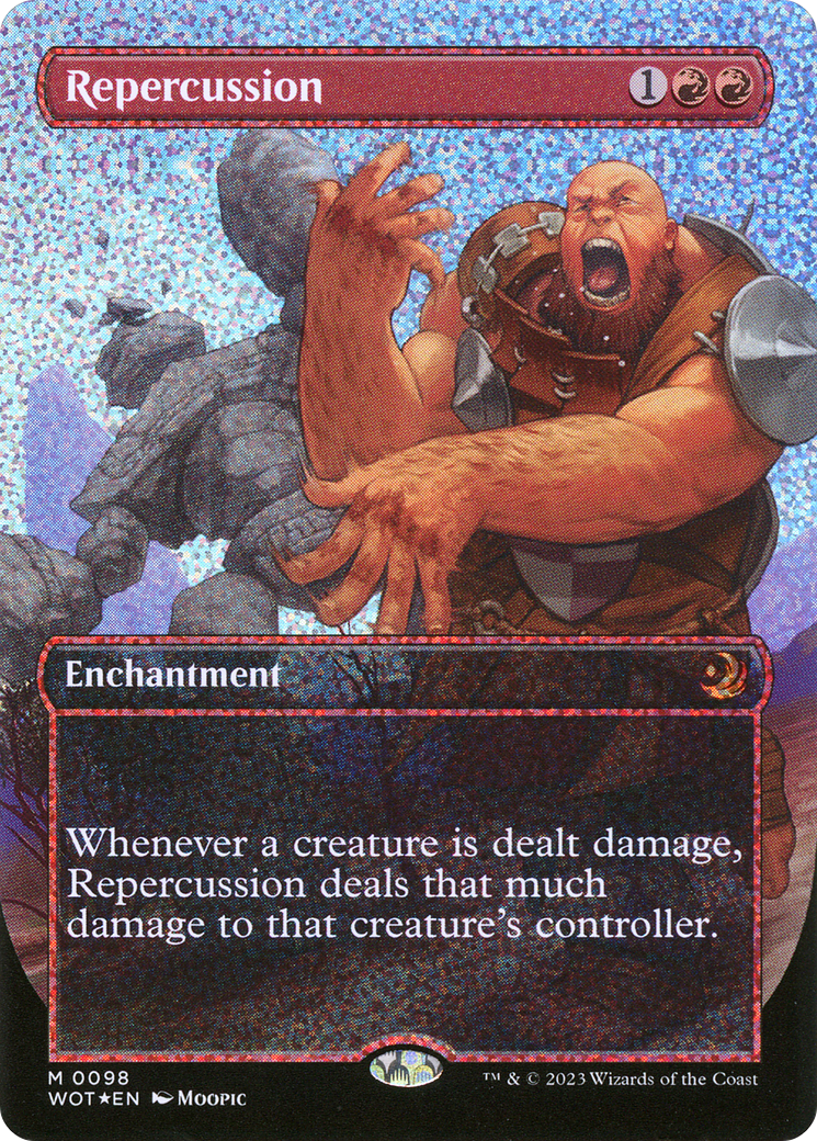 Repercussion (Anime Borderless) (Confetti Foil) [Wilds of Eldraine: Enchanting Tales] | Grognard Games