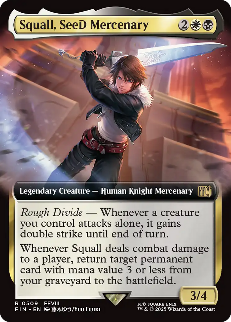 Squall, SeeD Mercenary (Extended Art) [FINAL FANTASY] | Grognard Games